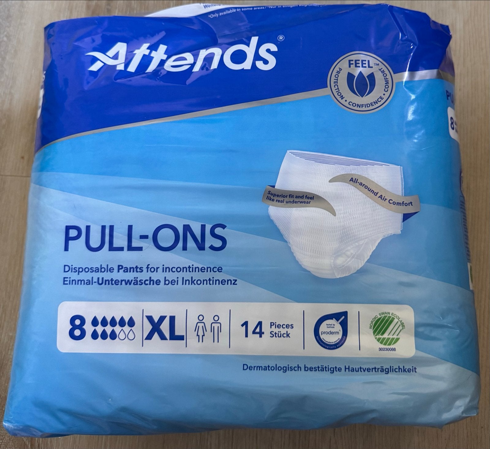 Attends incontinentie broekjes 8 druppels maat XL, Diversen, Verpleegmiddelen, Verzenden, Nieuw