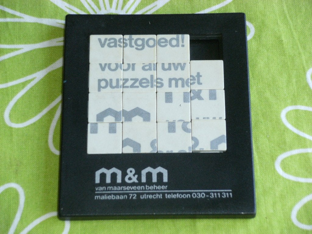 Schuifpuzzel M&M van Maarseveen beheer, Ophalen of Verzenden, Gebruikt