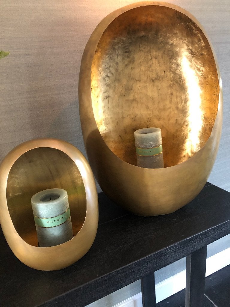 Decoratie eieren goud, Ophalen of Verzenden, Zo goed als nieuw, Goud, Kandelaar
