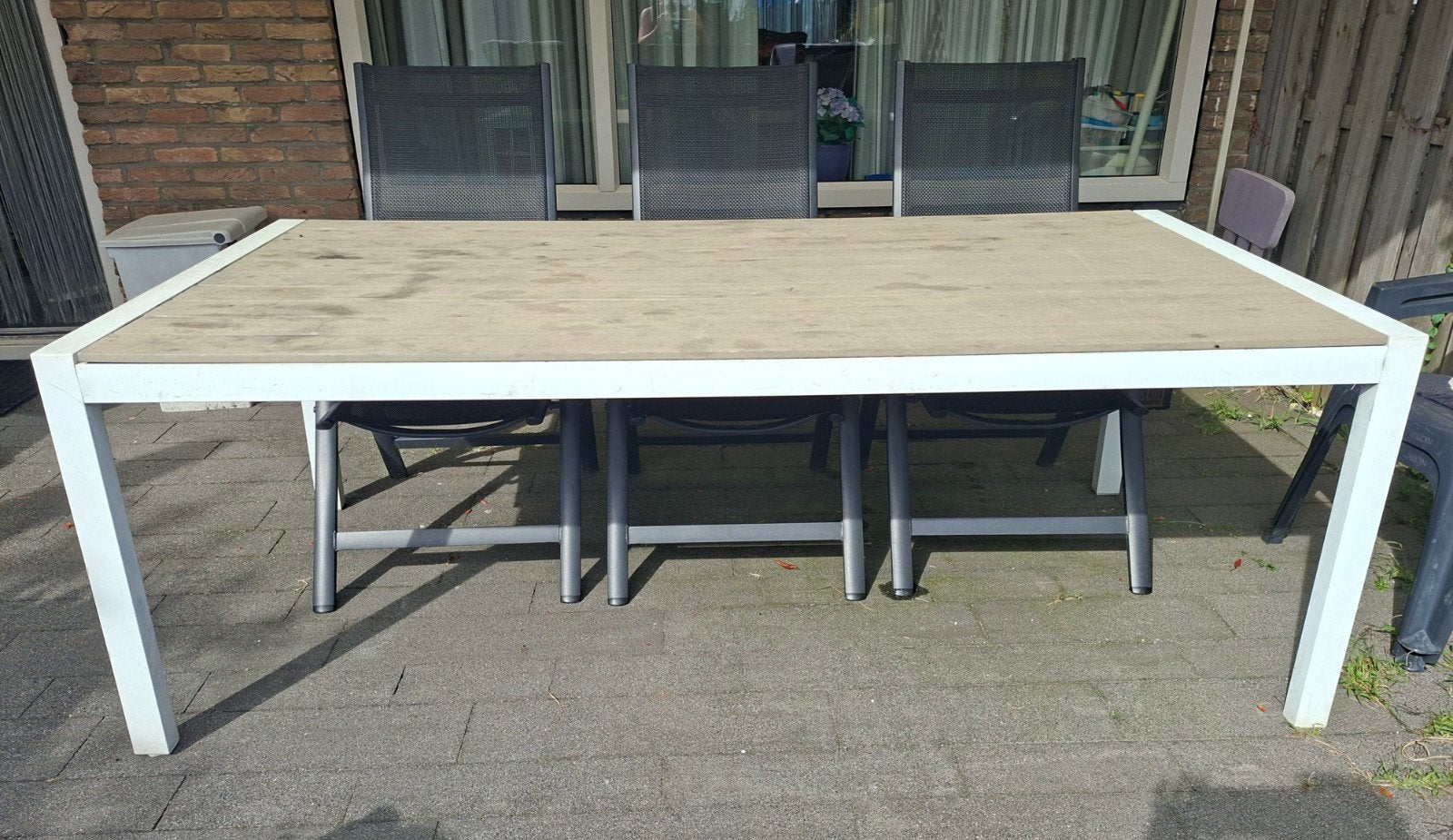 Tuintafel, Ophalen, Gebruikt, Rechthoekig, Kunststof