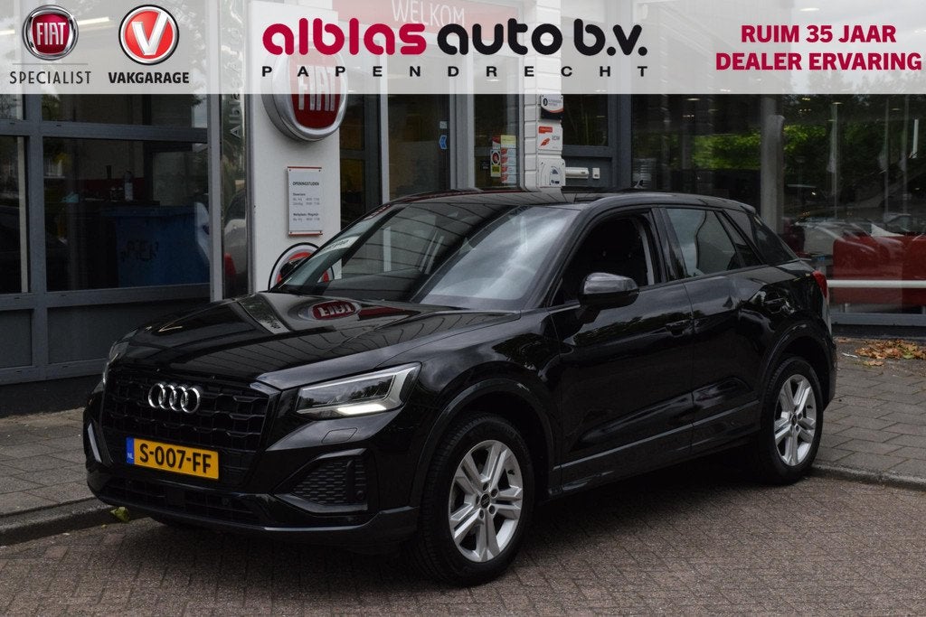 Audi Q2 35 TFSI S-Line|Leer|Virtual|Cam.|ACC|Elektr.klep, Auto's, Audi, 4 cilinders, 150 pk, Zwart, Leder