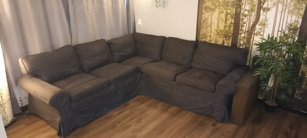Ektorp (Ikea) hoekbank (2-hoek-2), Ophalen, Gebruikt, Stof