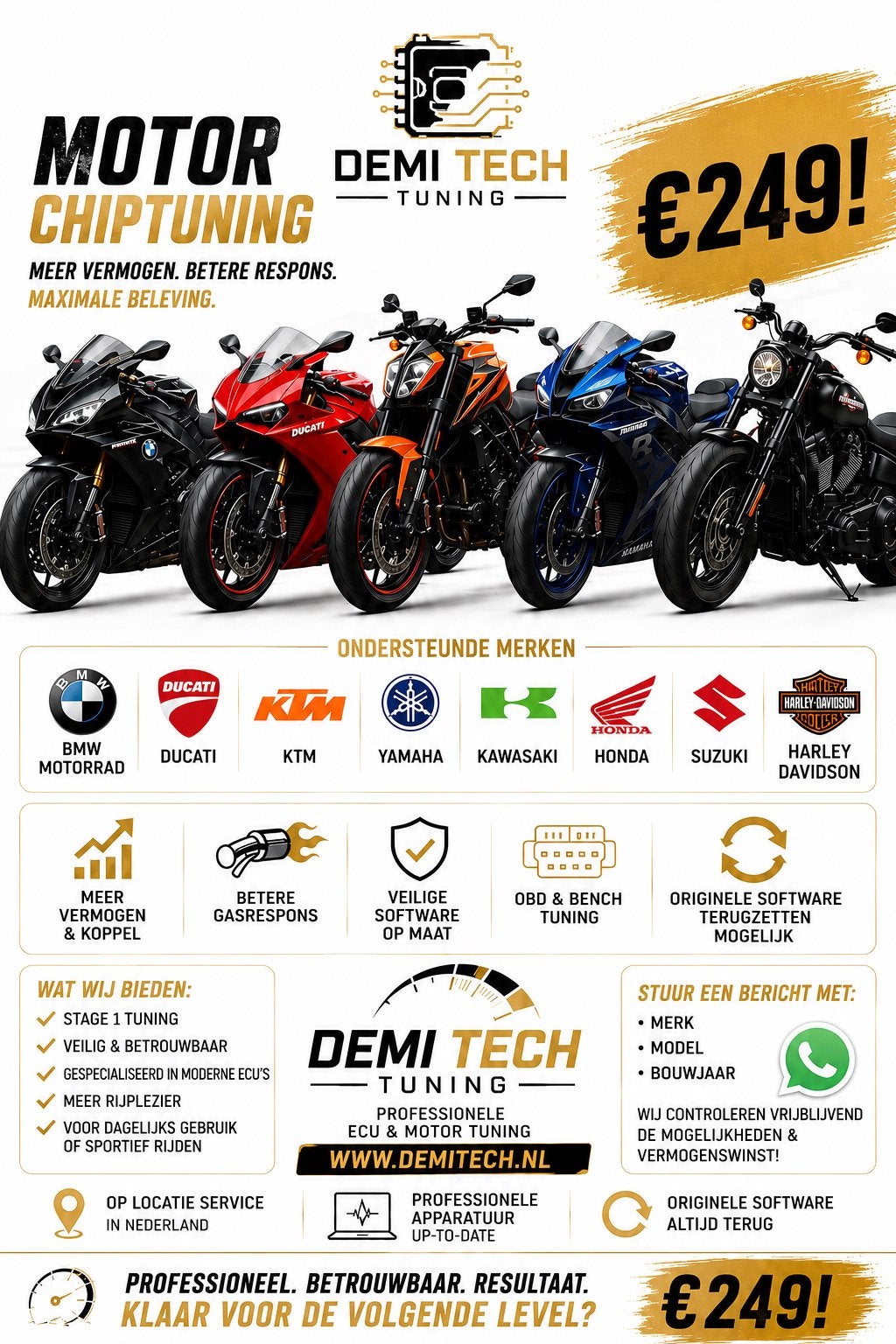 Chiptuning voor Motoren ECU Tuning, Motoren, Ophalen