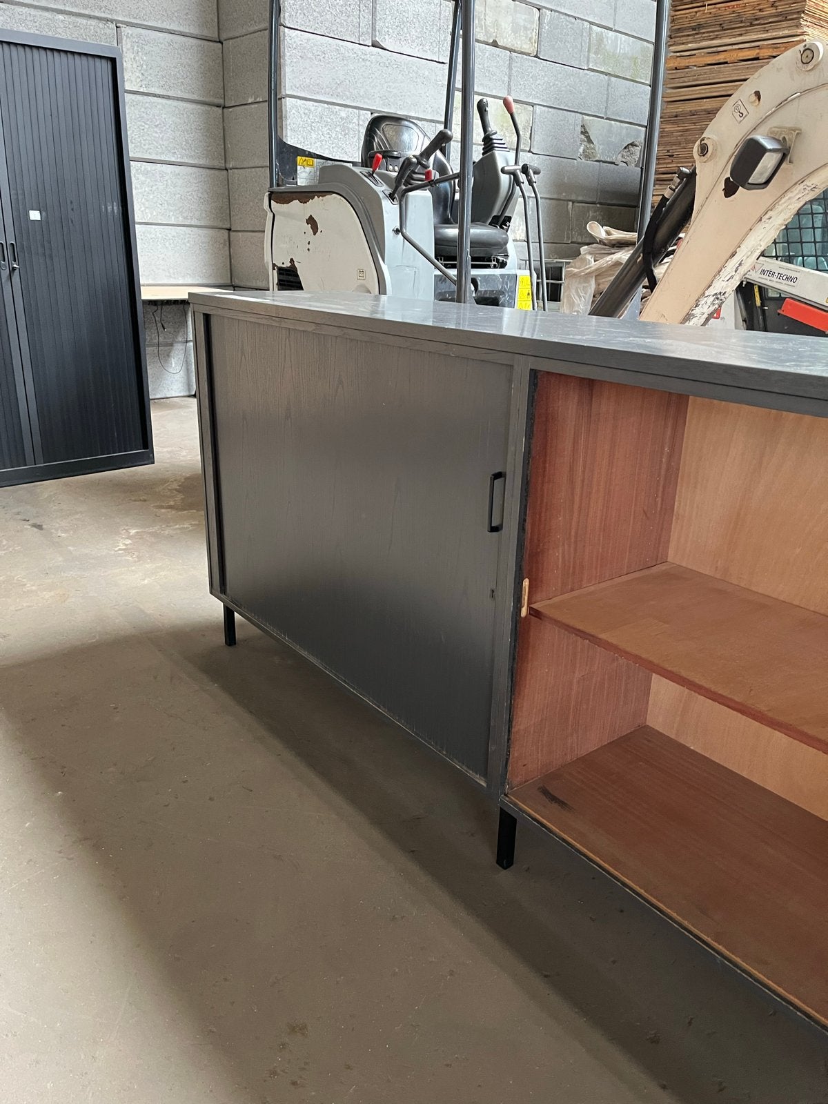 Lange kast met schuifdeuren - 200x100x46,5 cm, Ophalen, Gebruikt
