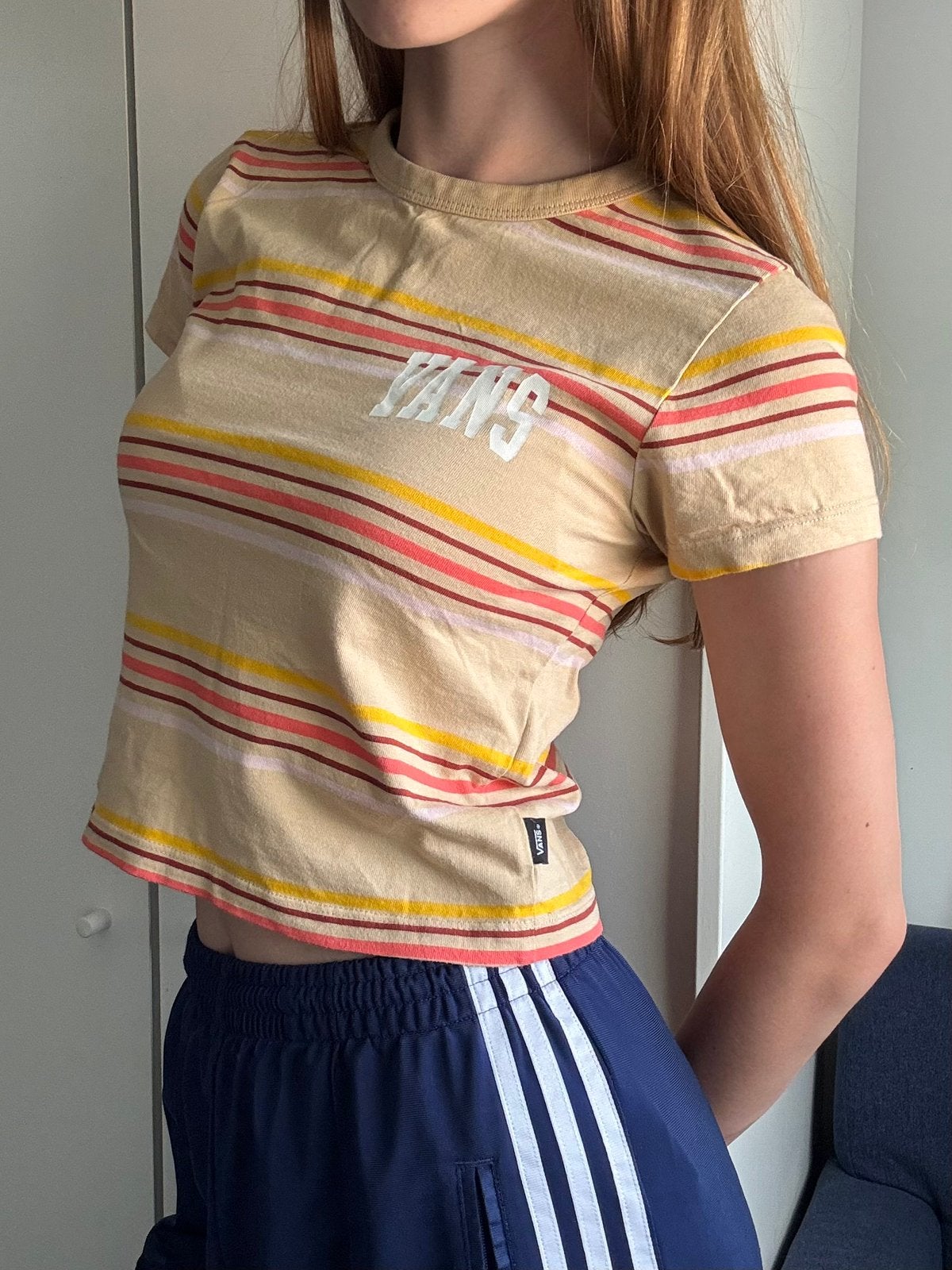 t-shirt vans, Beige, Ophalen of Verzenden, Zo goed als nieuw, Korte mouw