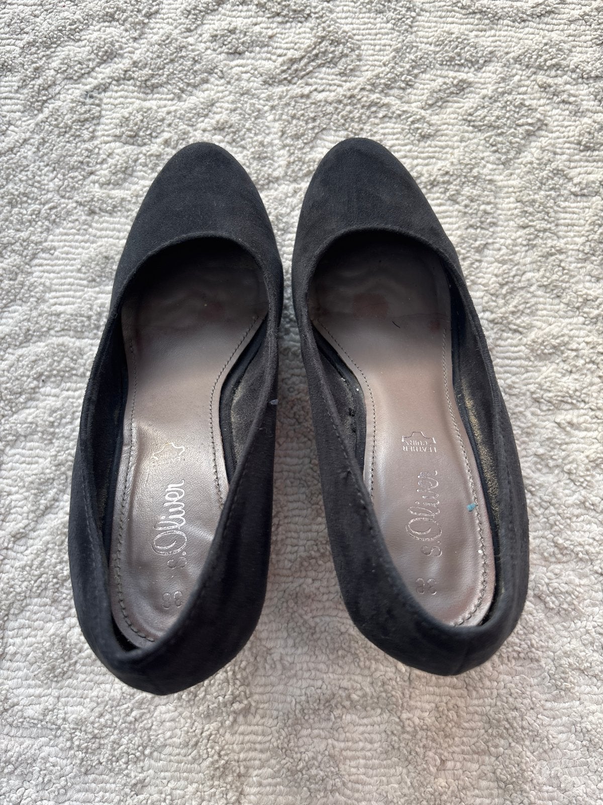 S.Oliver Zwarte Pumps Maat 38, Kleding | Dames, Ophalen of Verzenden, Gedragen, Zwart, Pumps