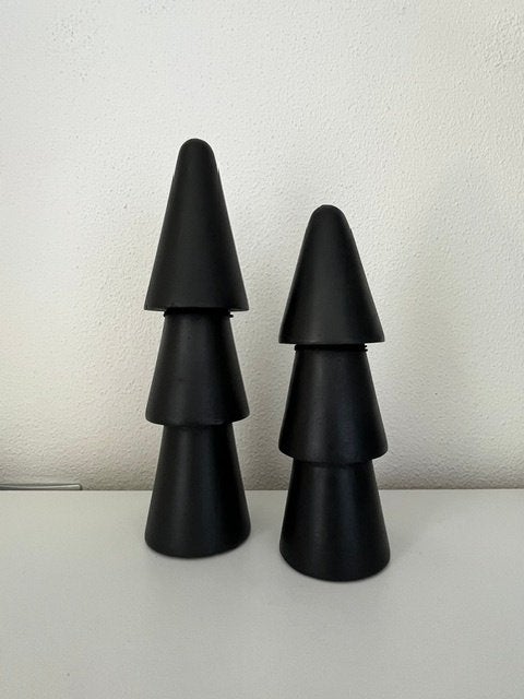 BOI!WOW kerstboom set-2 Wood mat zwart Nieuw!, Diversen, Kerst, Ophalen of Verzenden, Nieuw