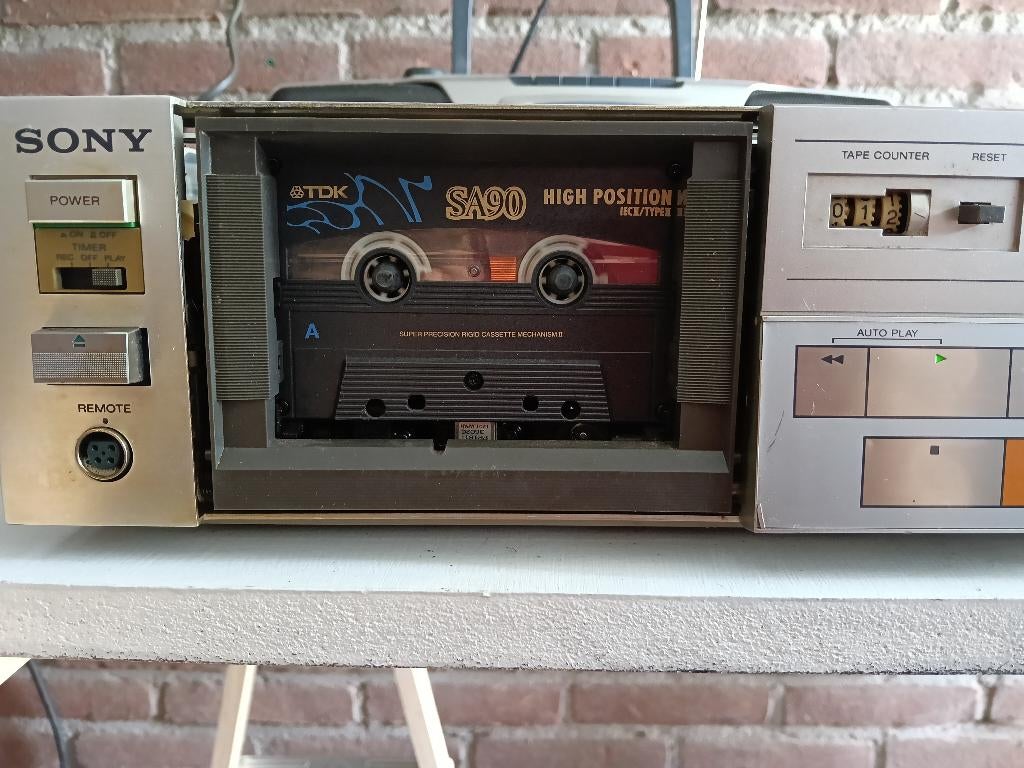 Sony stereo cassette deck TC-FX4 Vintage tapecorder, Audio, Tv en Foto, Cassettedecks, Ophalen, Enkel, Sony, Tape counter