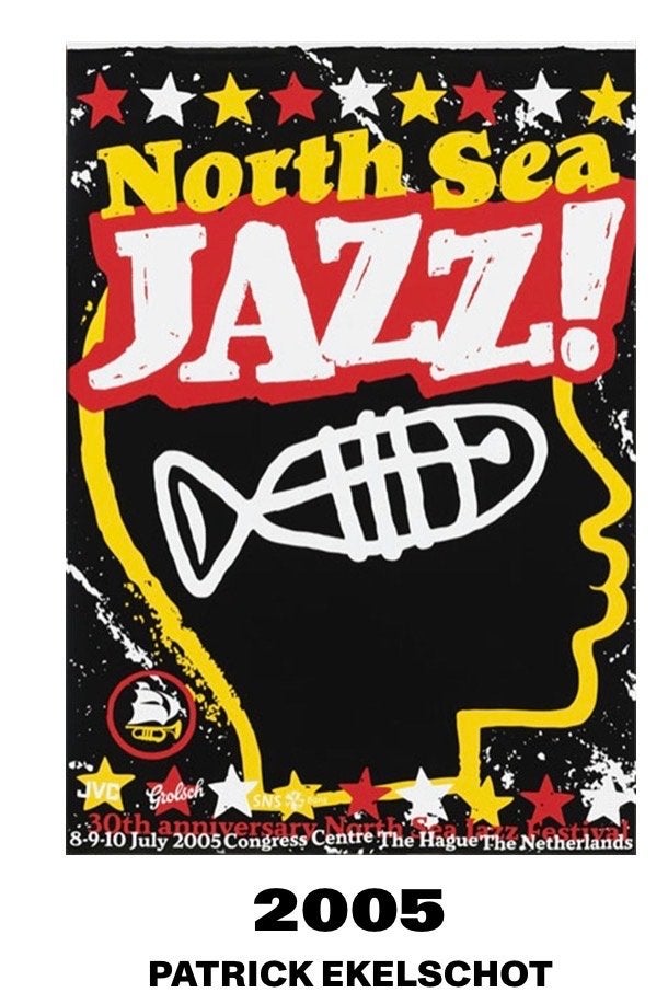 North Sea Jazz Festival 2005 Artposter - Patrick Ekelschot, Ophalen of Verzenden, A1 t/m A3, Muziek, Rechthoekig Staand