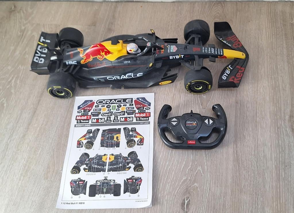 Bestuurbare Race Auto Max Verstappen Red Bull F1, Gebruikt, Auto, Groter dan 1:32, Ophalen