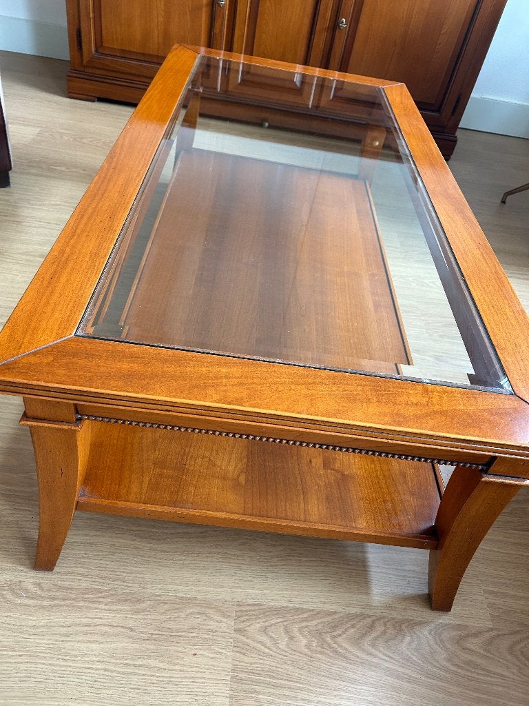 Salontafel kersenhout selva, Ophalen, 100 tot 150 cm, 50 tot 100 cm, Zo goed als nieuw