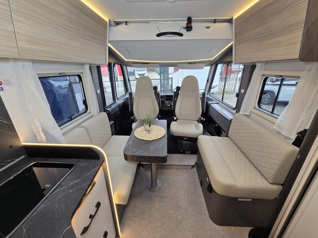 Etrusco I 7400 SBC Enkele bedden face/face automaat, Caravans en Kamperen, Campers, Ringverwarming, Fiat, Afzuigkap, Bedrijf