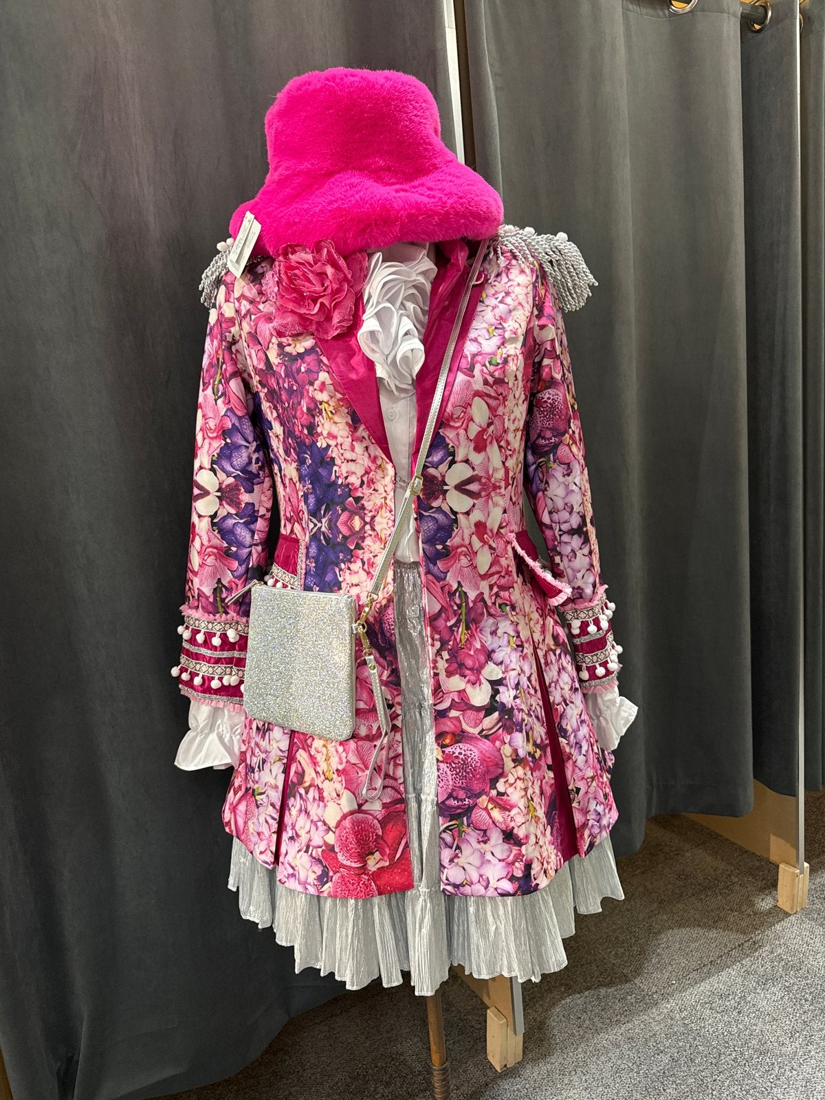 Prachtige dames Carnavalsjas pink flower nieuw, Carnaval, Nieuw, Ophalen of Verzenden, Kleding