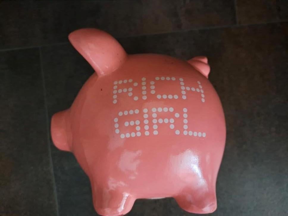 Groot roze varkens spaarpot, Ophalen of Verzenden, Zo goed als nieuw, Steen, Aardewerk of Keramiek, Dier