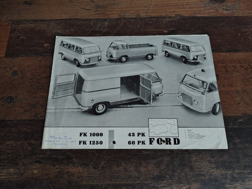 Folder: Ford FK1000/ FK 1250/ Bus (1958), Verzenden, Ford