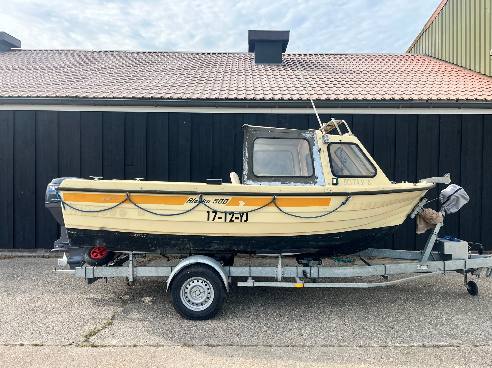 Nette Shetland Alaska 500 incl.Yamaha 40 Pk Buitenboordmotor, Ophalen, Gebruikt, Viertaktmotor, 5 m