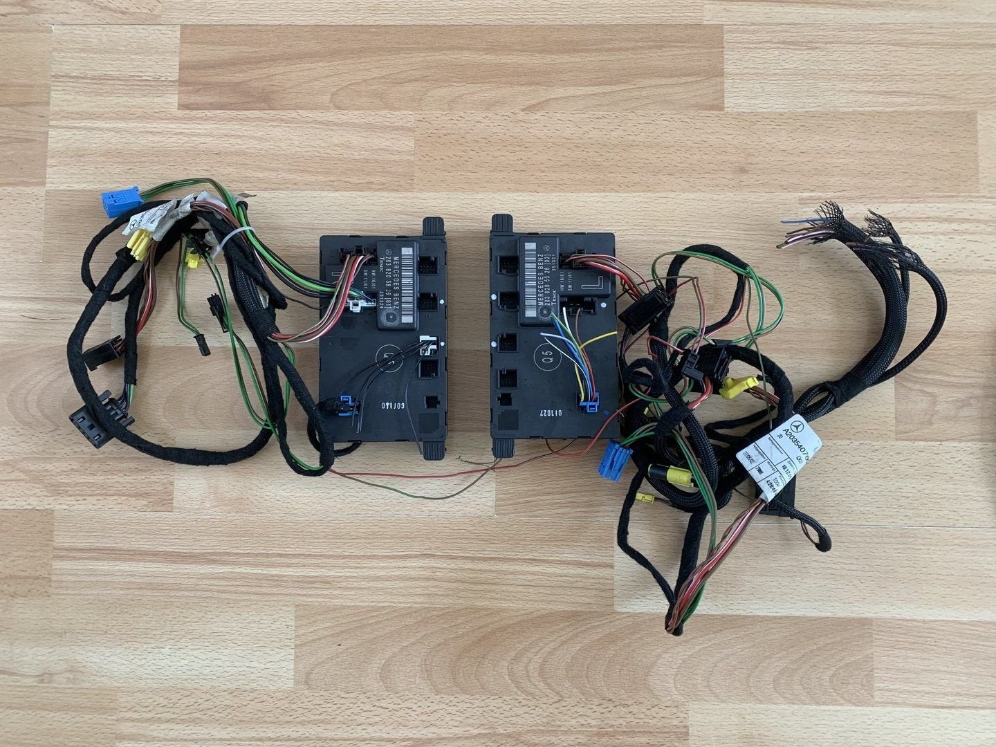 mercedes C klasse W203 portier module L + R 2001 tot 2007, Gebruikt, -, Ophalen of Verzenden, -