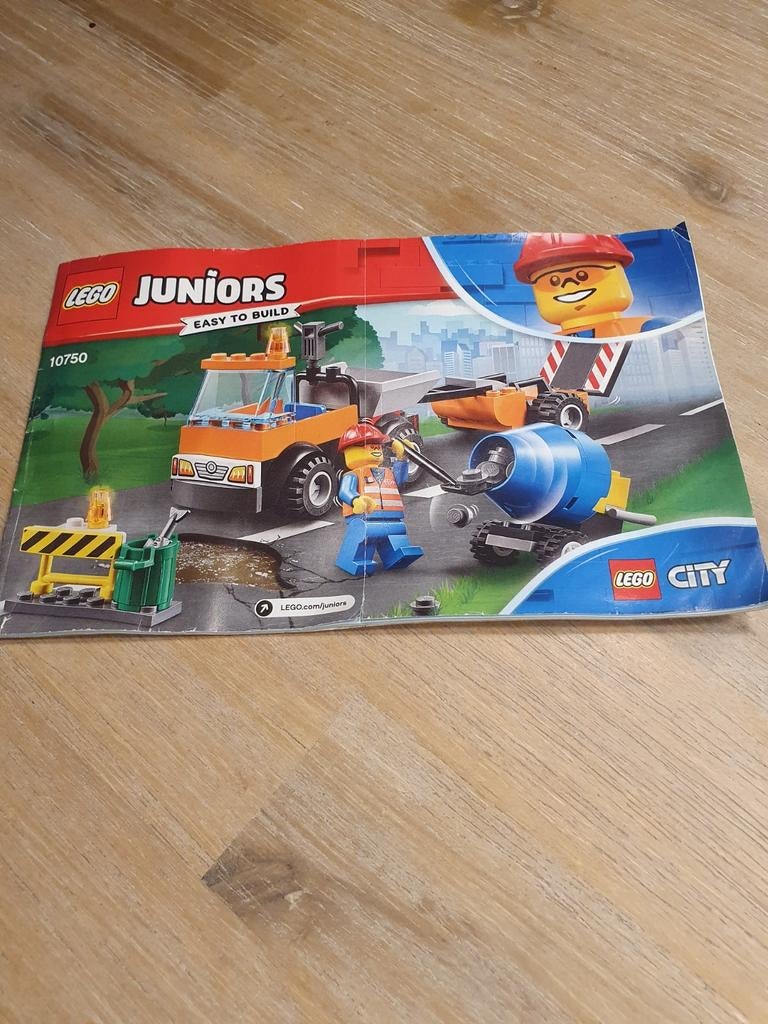 Lego Juniors City 10750: Wegwerkzaamheden, Lego, Compleet, Ophalen of Verzenden, Complete set