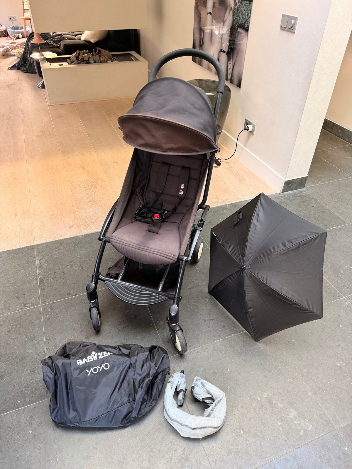 Babyzen YOYO kinderwagen met parasol en reistas, Ophalen, Gebruikt, Kinderwagen, Overige merken