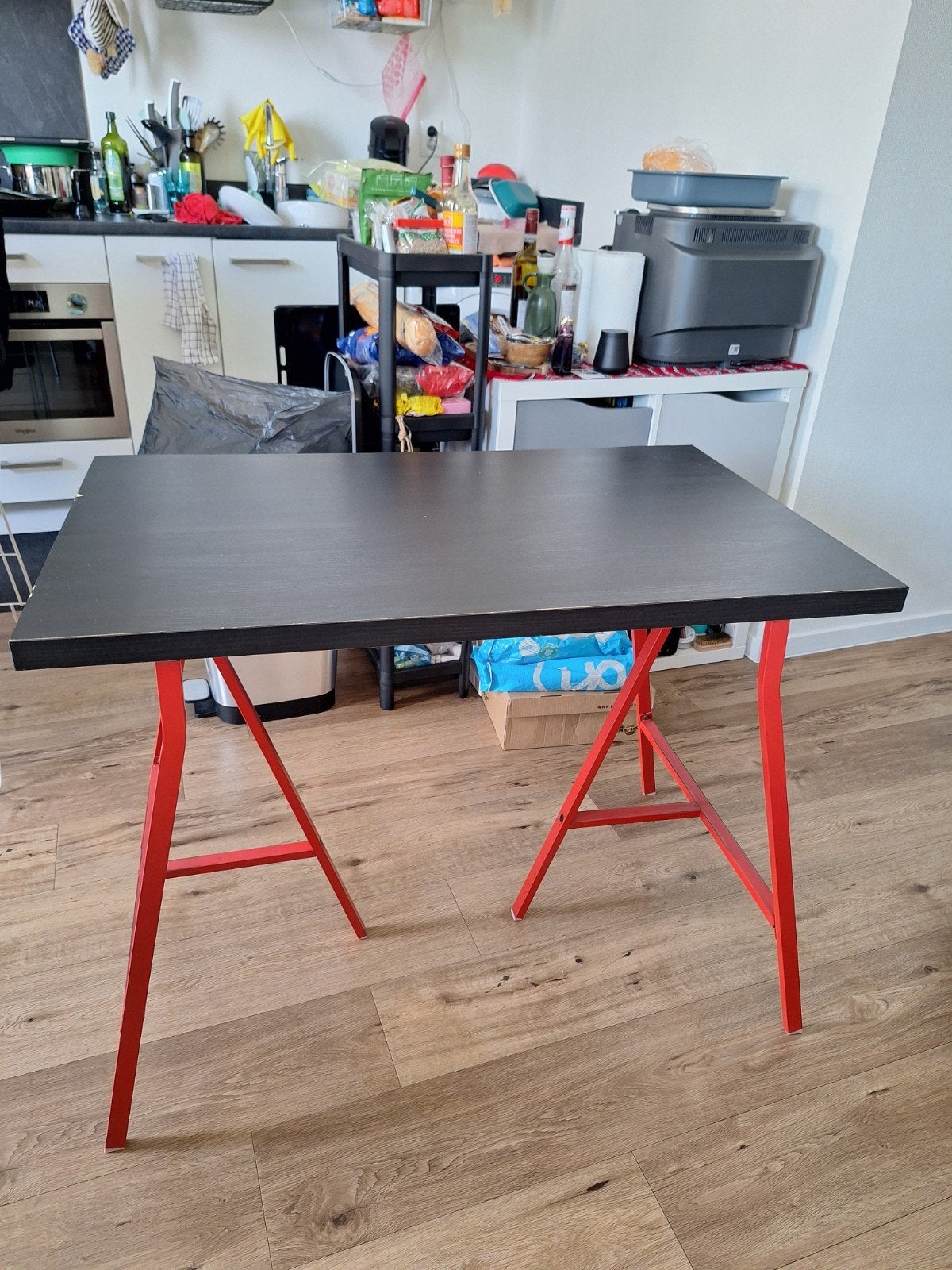 Table/tafel - IKEA LINNMON - 100x73,5x60 cm, Ophalen, Overige materialen, Gebruikt, 50 tot 100 cm