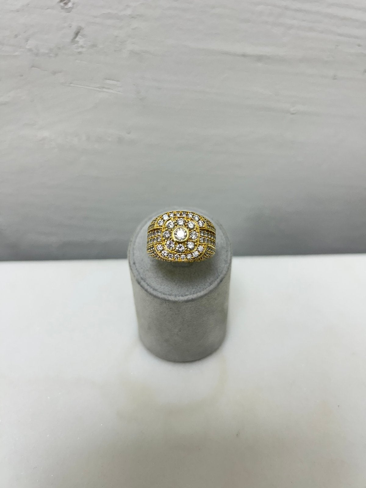 Diamanten Heren Ring - 18k 750 - 4.89 ct, Sieraden, Tassen en Uiterlijk, Ringen, Nieuw, Heer, 20 of groter, Goud, Ophalen