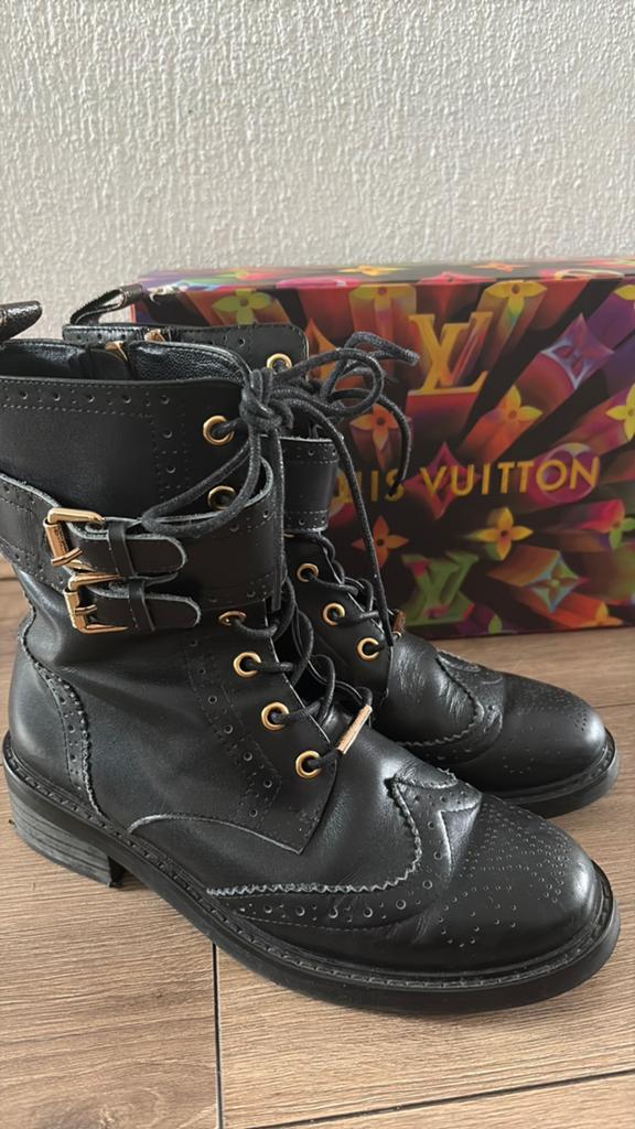 Louis Vuitton boots mt 38, Ophalen of Verzenden, Zo goed als nieuw, Zwart