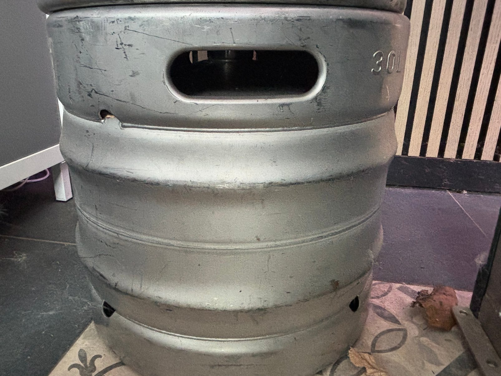 Fust bier 30 liter RVS leeg ideaal om bbq te maken, Ophalen, Zo goed als nieuw, Flesje(s), Overige merken