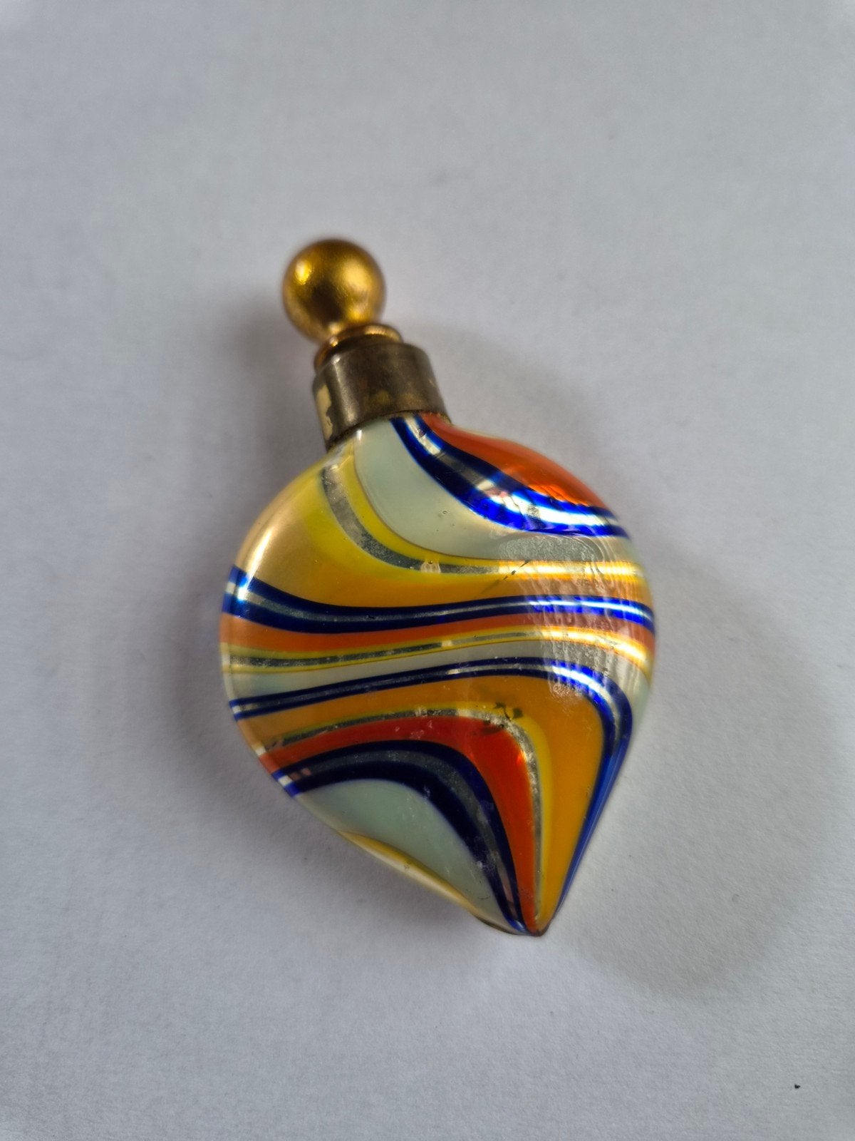 Vintage Murano Glas Parfumflesje - Kleurrijk Design, Ophalen of Verzenden