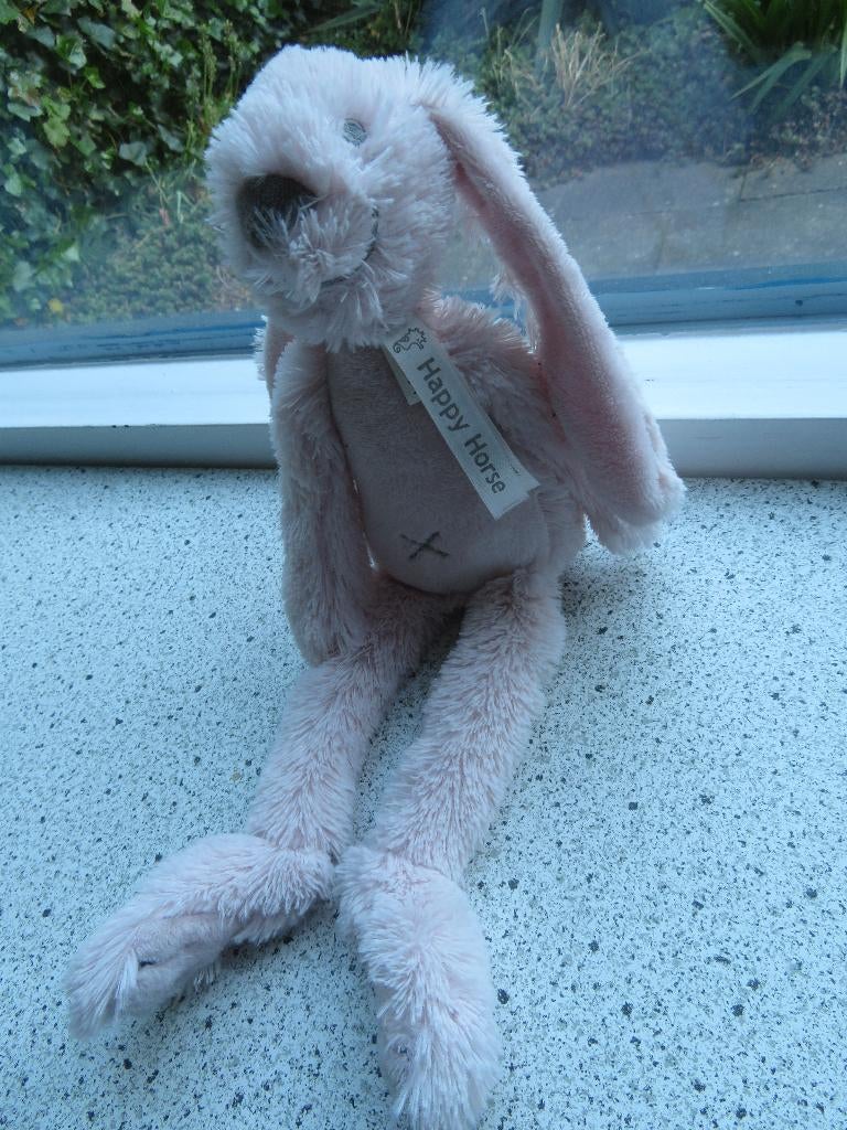 Konijn Rabbit Richie roze merk Happy horse, Happy Horse, Ophalen of Verzenden, Zo goed als nieuw, Middelgroot (20 tot 80 cm)