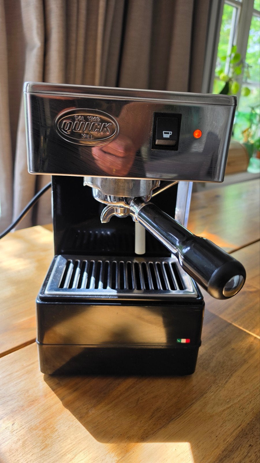 Quick Mill 820 Espresso Apparaat - Volledige Barista Set, Gebruikt, Espresso apparaat, Gemalen koffie, Ophalen of Verzenden
