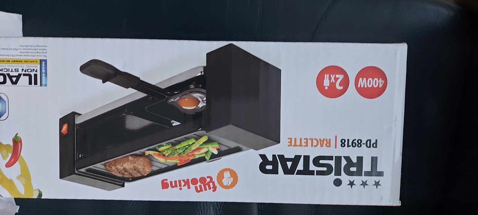 Tristar Raclette PD-8918 - Compacte 2-persoons Raclette, Ophalen
