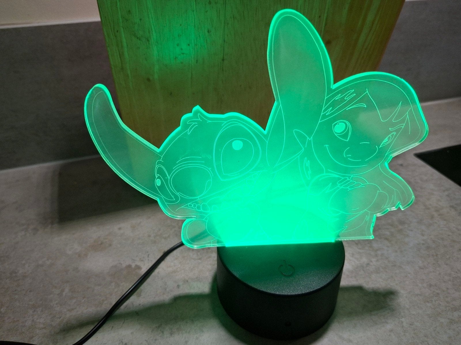 Lamp van Stitch en Lilo, meerdere kleuren licht, Ophalen of Verzenden