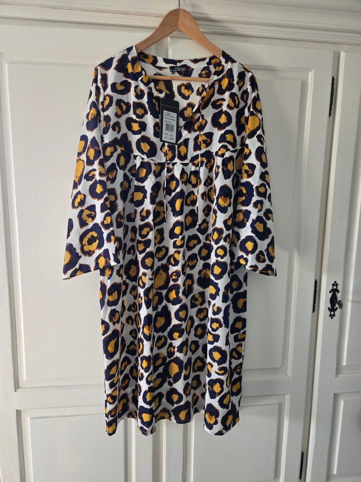 Nieuwe Norah tuniek maat 42 met luipaardprint, Ophalen, Meerkleurig, Maat 42/44 (L), Nieuw