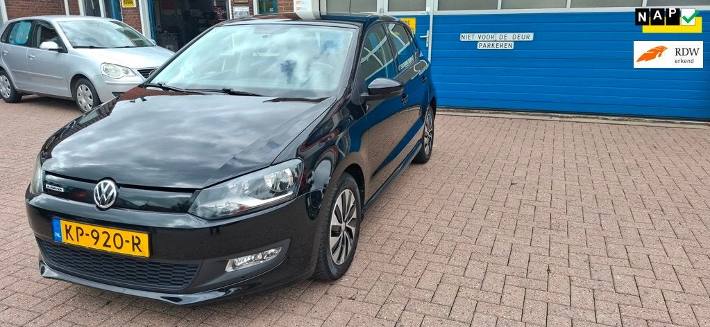 Volkswagen Polo 1.0 BlueMotion, Voorwielaandrijving, Start-stop-systeem, 95 pk, Zwart