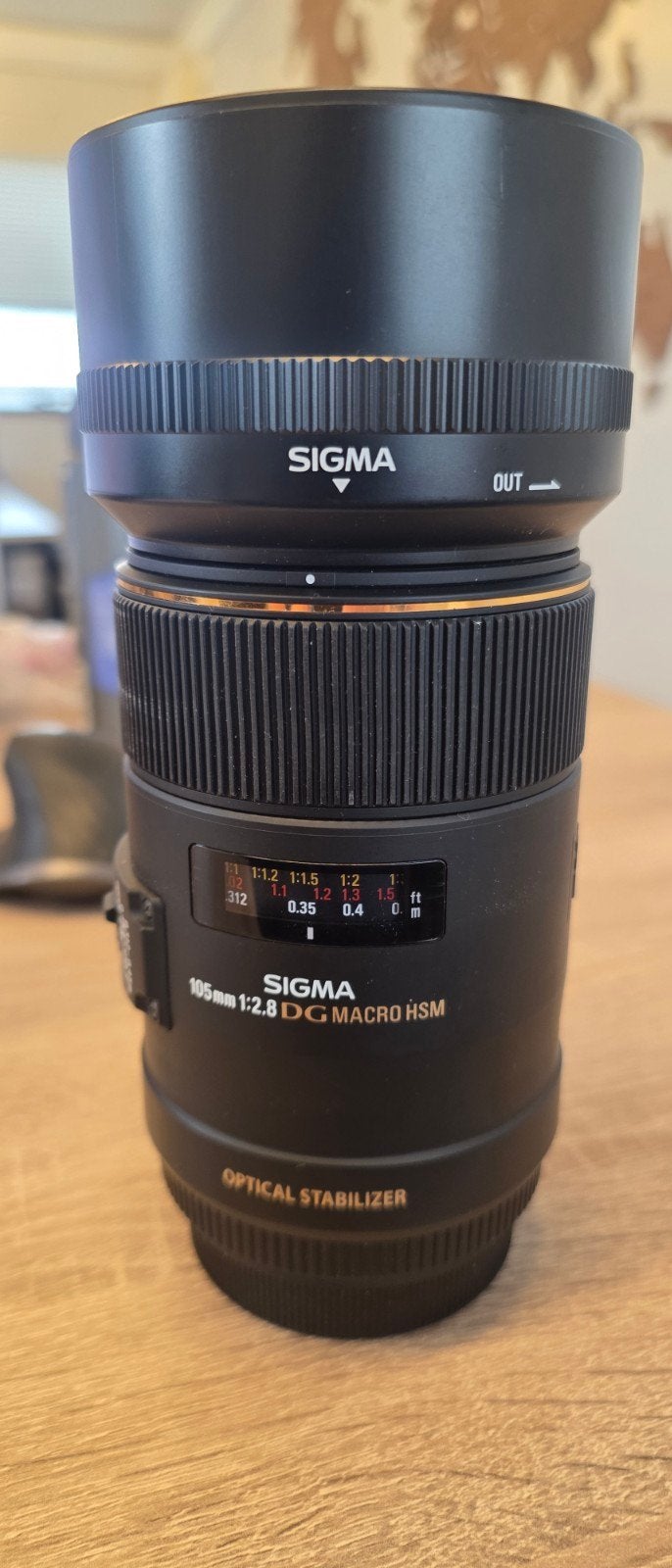 Sigma 105mm f/2.8 DG OS HSM Macro Lens voor Canon, Sigma, Macrofunctie, Ophalen of Verzenden, Zo goed als nieuw