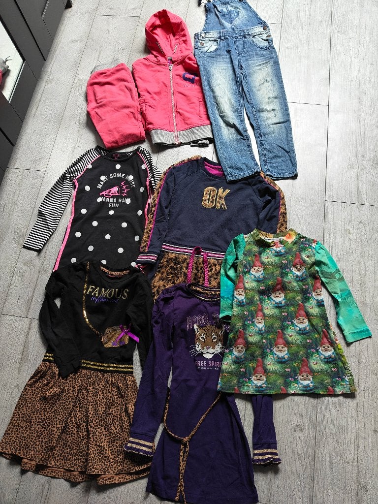 116 kledingpakket meisje, Ophalen of Verzenden, Zo goed als nieuw, Meisje, Jurk of Rok