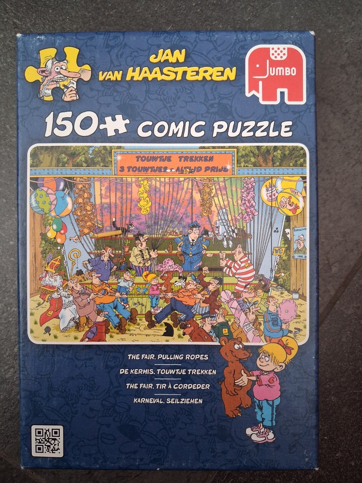 jan van haasteren 150 stukjes. De kermis, Hobby en Vrije tijd, Denksport en Puzzels, Ophalen of Verzenden, Minder dan 500 stukjes