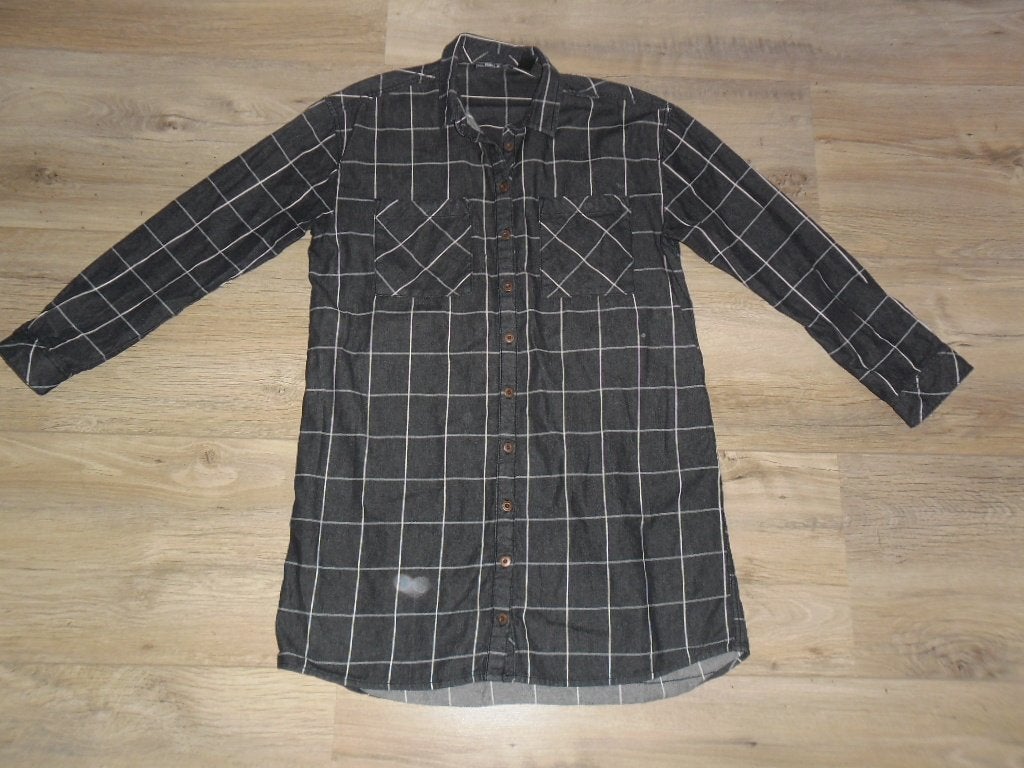 O'Neill Nineteen 52 Grijs/Wit Geruite Blouse Maat M (NIEUW), Maat 38/40 (M), Nieuw, Ophalen of Verzenden, O'Neill