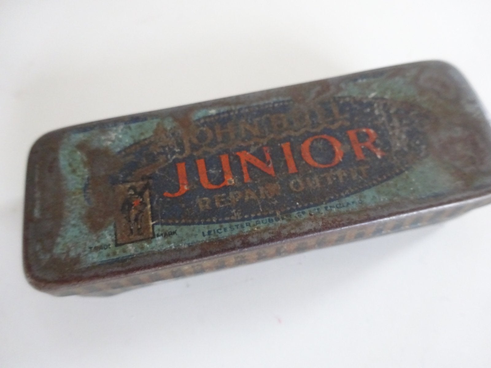 Antiek John Bull Junior fietsreparatieset blik, Ophalen of Verzenden