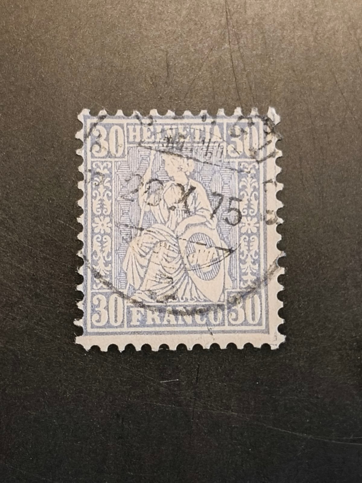 Switzerland 30 franco 1867/81, Michel 33b, Ophalen of Verzenden