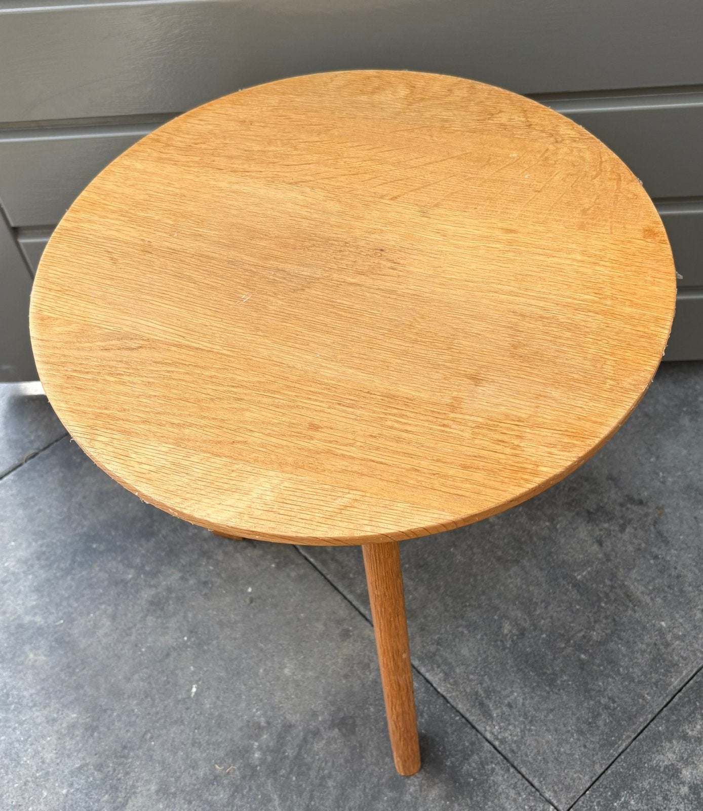 Leuk houten krukje, Ophalen, Minder dan 45 cm, Minder dan 55 cm, Rond