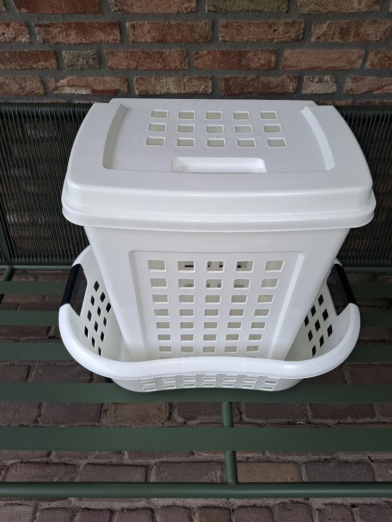 wasbox en curver wasmand, Ophalen, Gebruikt, Wit