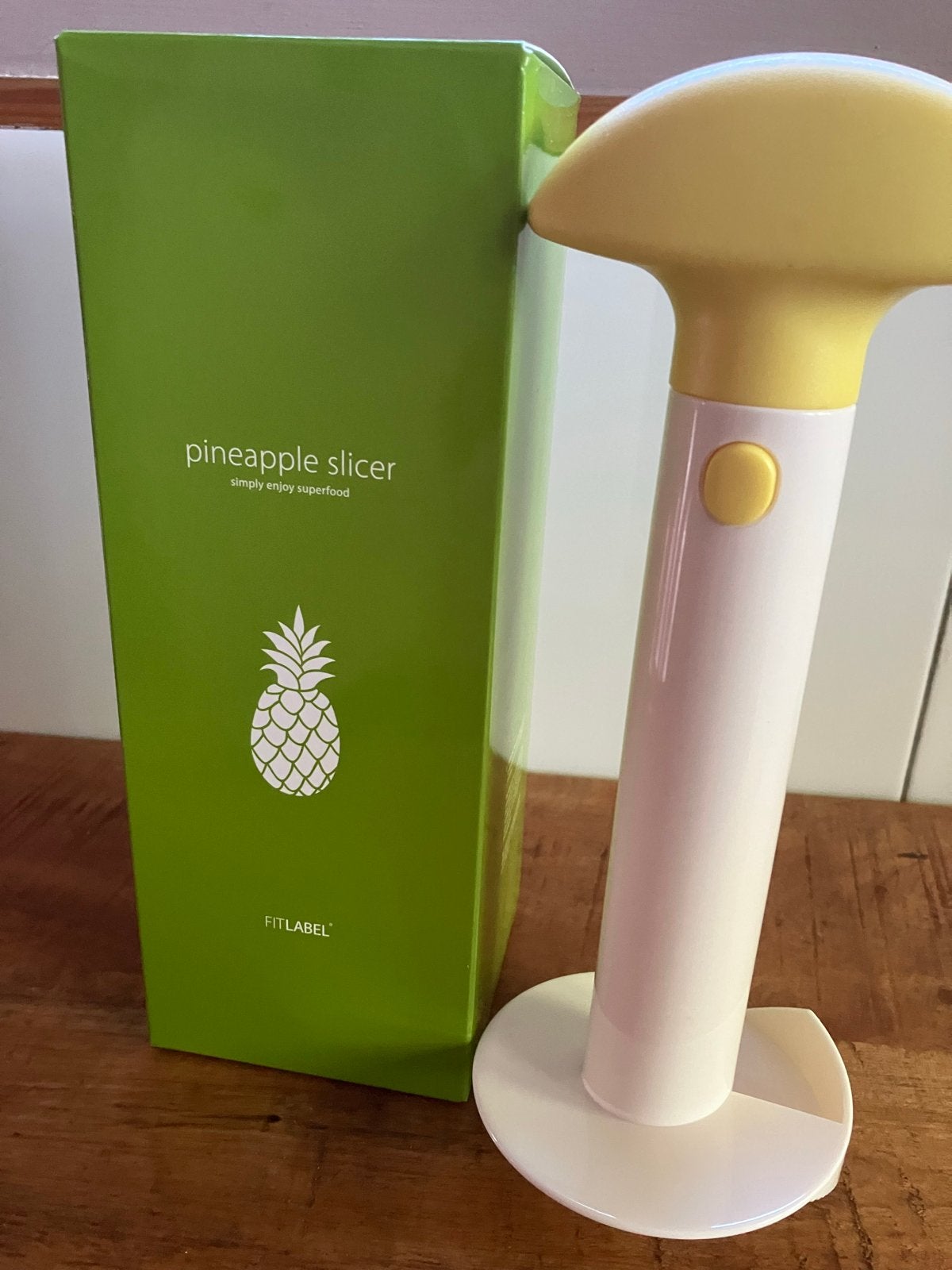 Fit Label Ananas Snijder - Nieuw in Doos, Overige typen, Kunststof, Nieuw, Ophalen of Verzenden