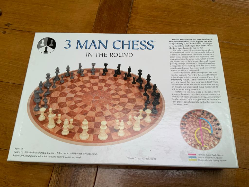3 Man Chess - Unieke Schaakvariant voor Drie Spelers, Drie of vier spelers, Ophalen of Verzenden, Nieuw