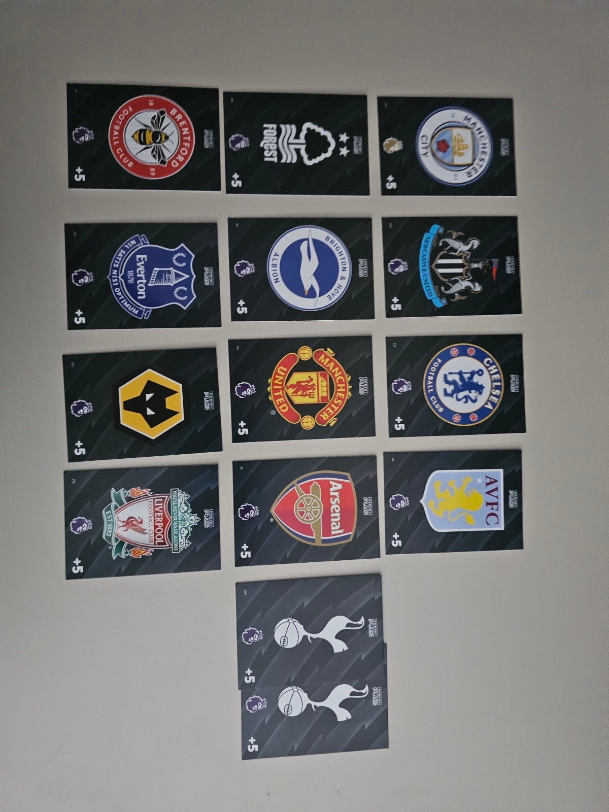 Panini Plus Premier League Voetbal Club Kaarten, Ophalen, Zo goed als nieuw, Buitenlandse clubs, Spelerskaart
