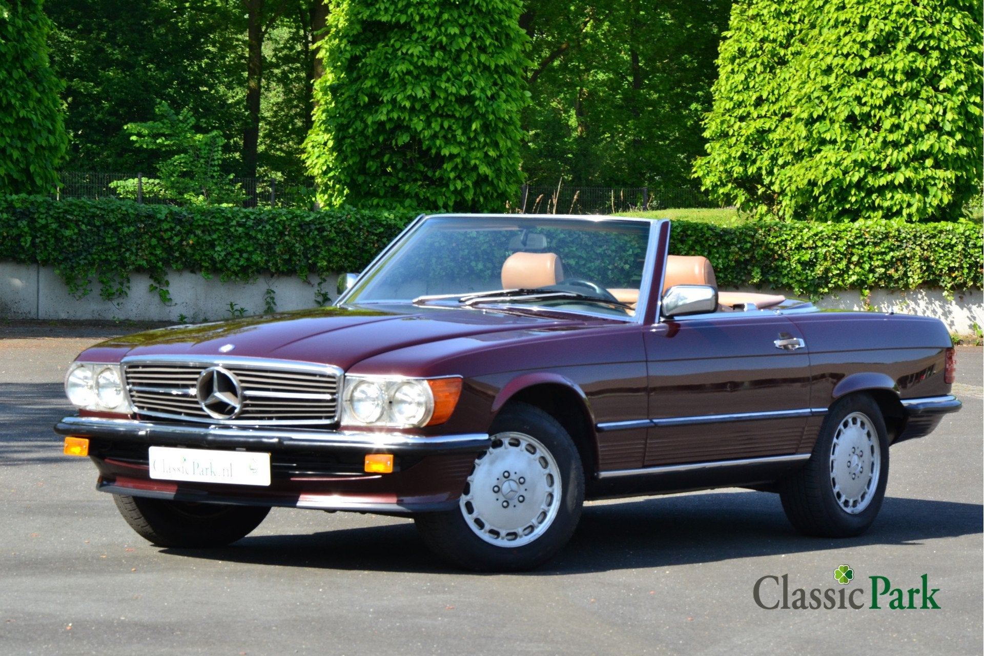 Mercedes-Benz SL-Klasse 560 SL (bj 1987, automaat), Auto's, Achterwielaandrijving, Beige, Cabriolet, Bedrijf