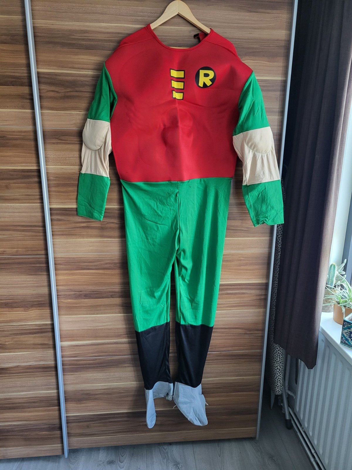 Caranavalsoutfit Heren gespierd Robin-kostuum, Ophalen of Verzenden