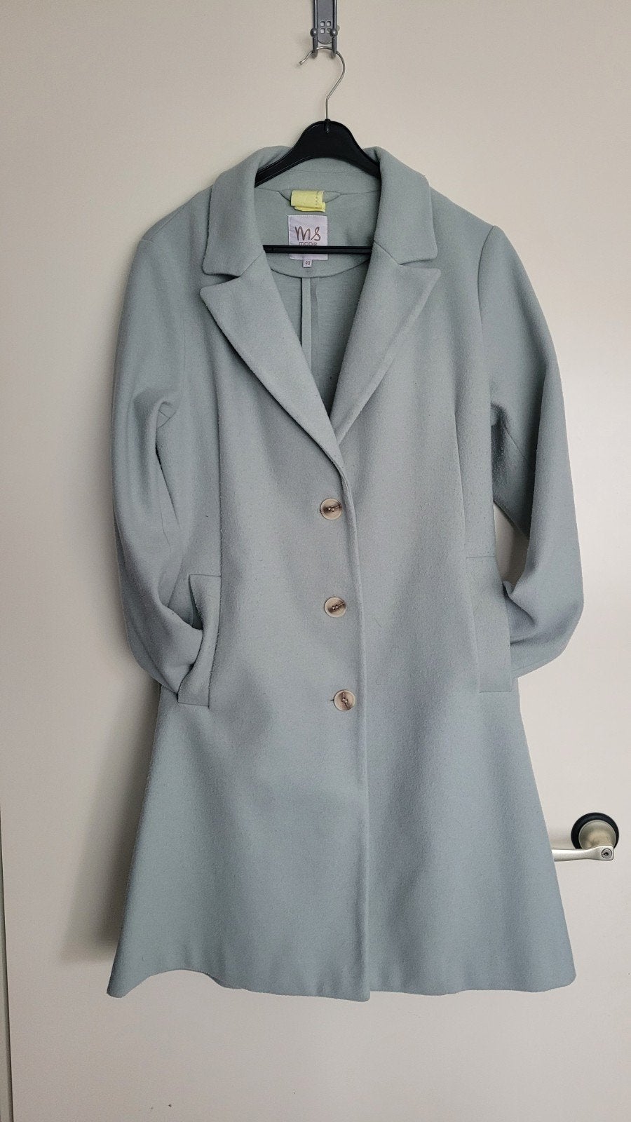 MS Mode jas maat 40, lichtblauw, netjes gereinigd, Maat 38/40 (M), Blauw, Ophalen of Verzenden, MS Mode