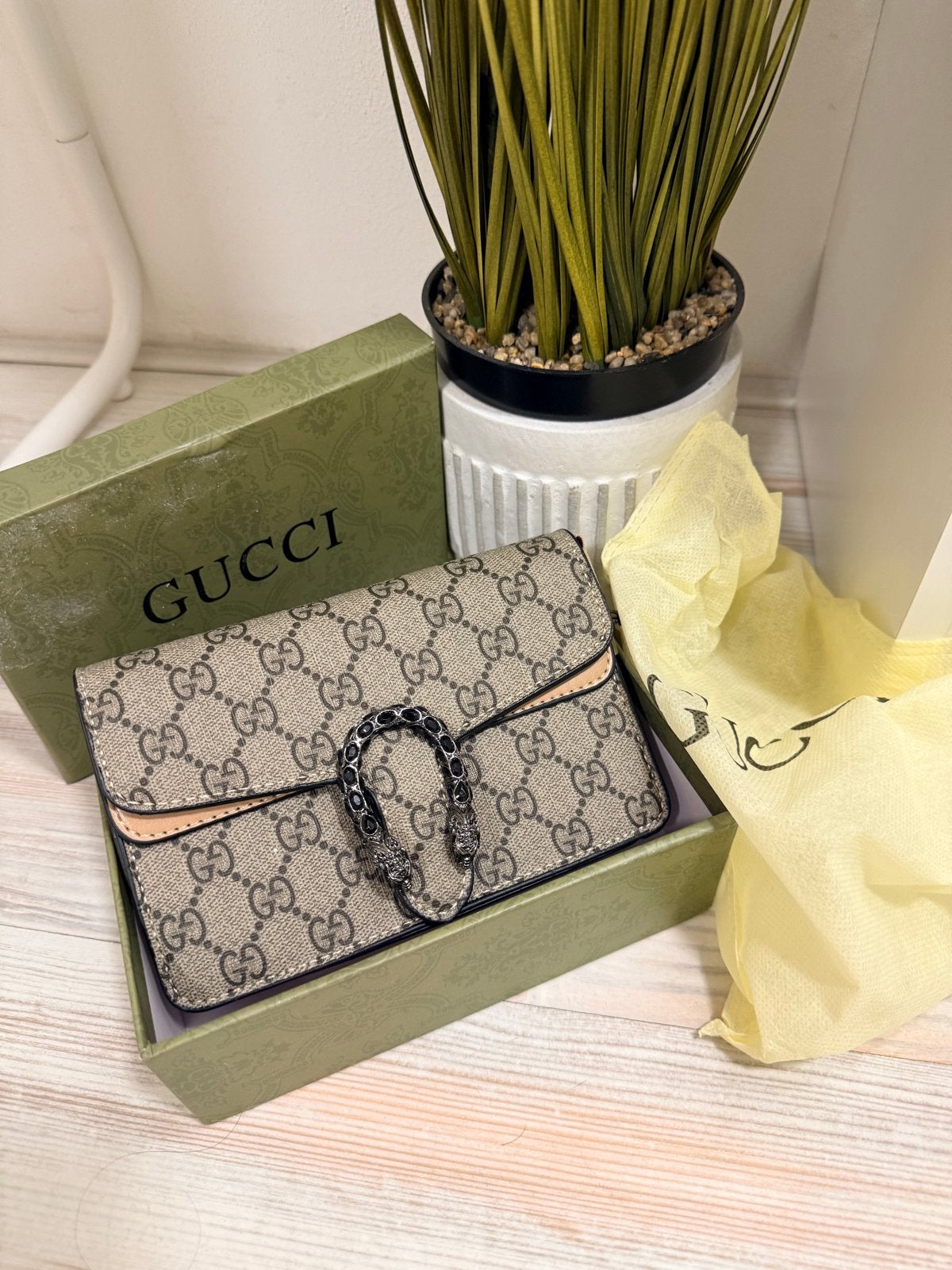Gucci Dionysus Schoudertas - Beige/Bruin, Ophalen of Verzenden, Nieuw, Beige, Schoudertasje