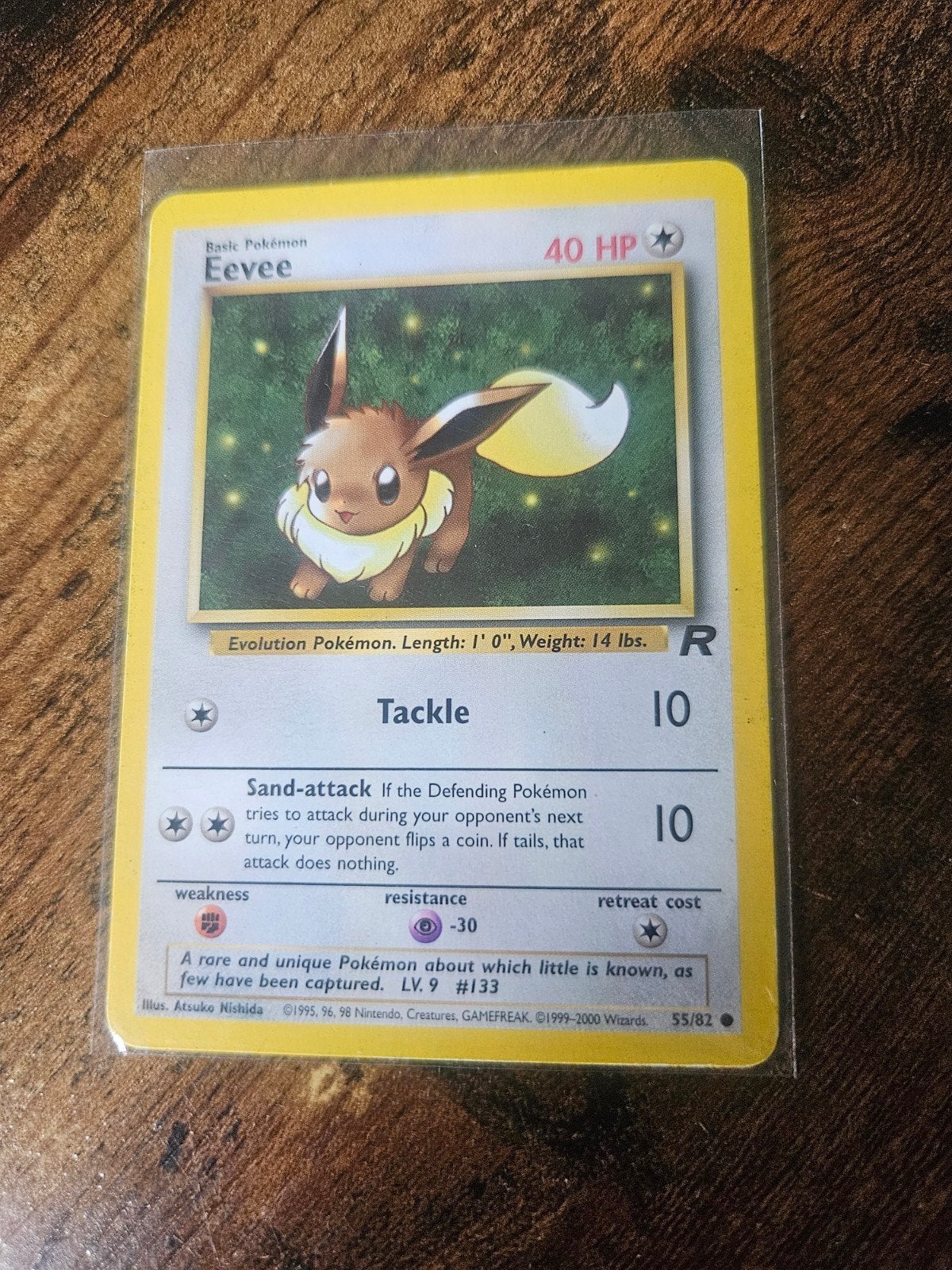 Pokémon Eevee Base Set 51/64 (1999) - Zeldzame Kaart, Ophalen of Verzenden, Gebruikt, Losse kaart